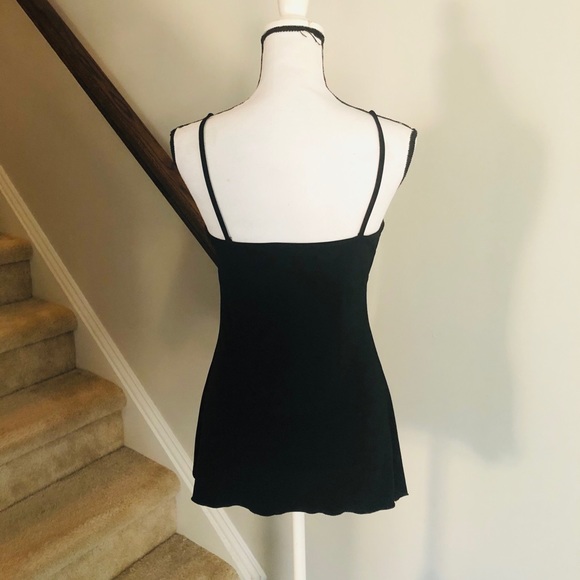 VTG Glitzy deep v-neck stretchy tank - Picture 3 of 6